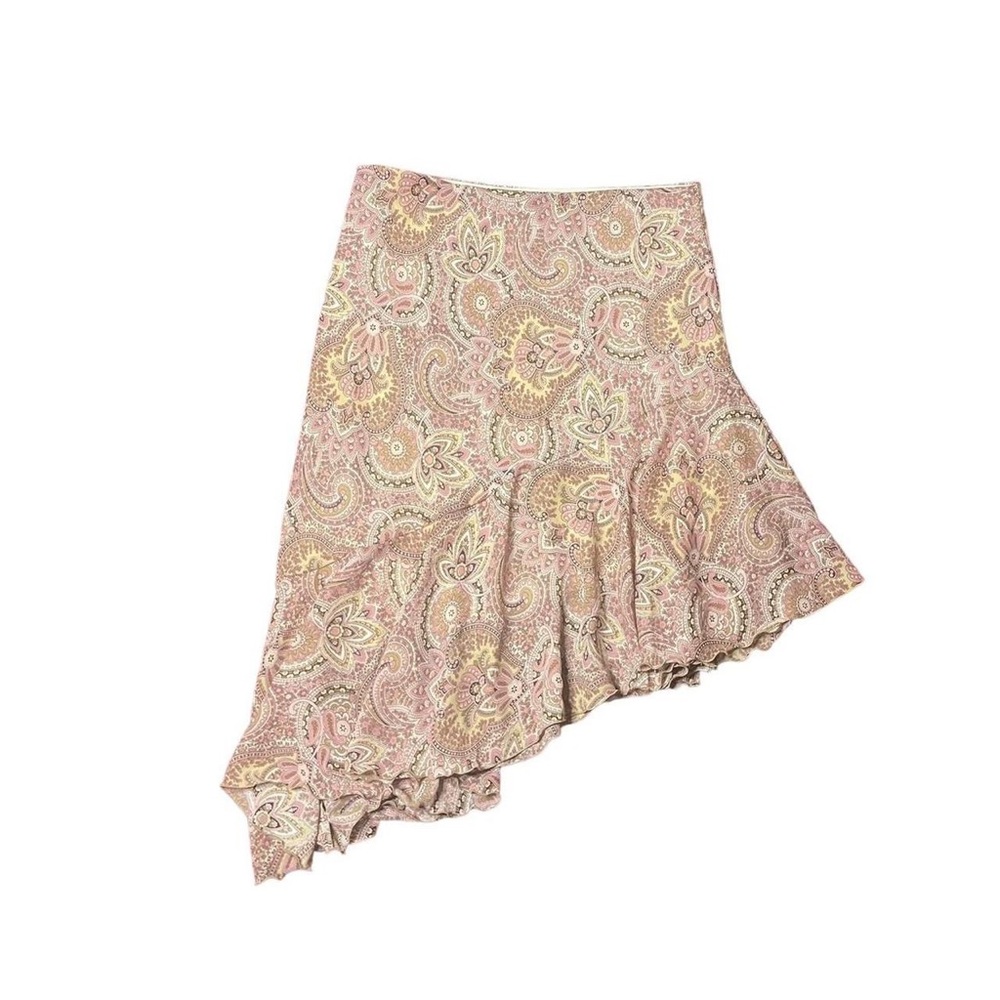 Vintage Fashion Bug Asymmetrical Floral Paisley Skirt